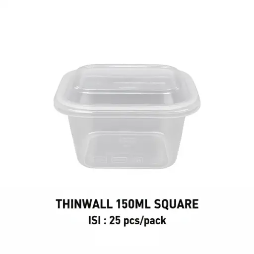 [DPM000033] THINWALL 150ML SQUARE