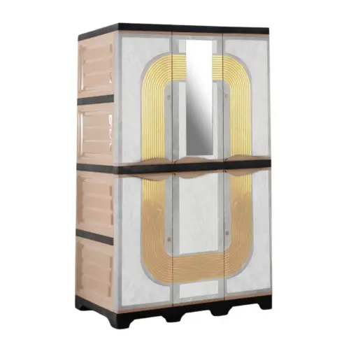 [FUR000059] LEMARI BMC WOOD GOLD 3P RC