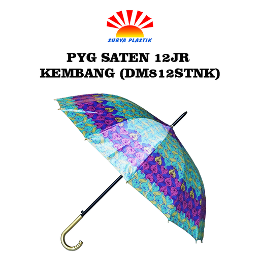 [3697] PYG SATEN 12JR KEMBANG (DM812STNK)@5DZ