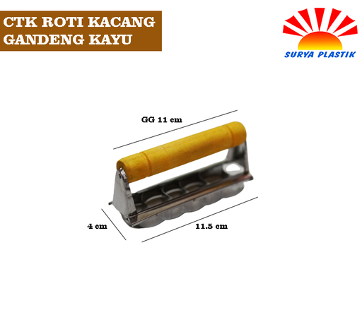 [3744] CTK ROTI KACANG GANDENG KAYU