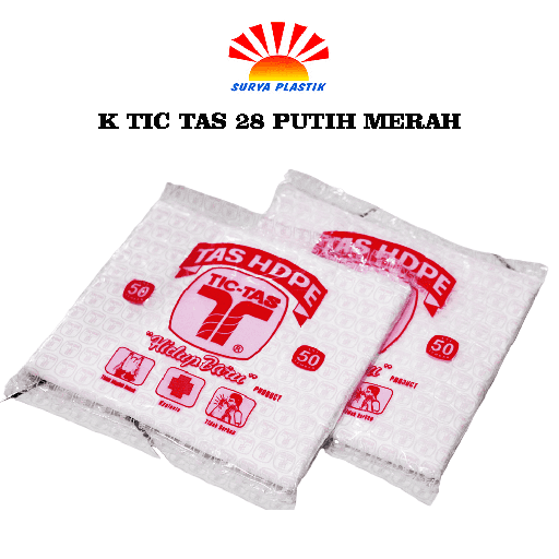 [3974] K TIC TAS 28 PUTIH MERAH