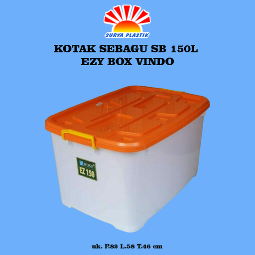 [4153] KOTAK SEBAGU 150 LITER EZY BOX VINDO@4PCS