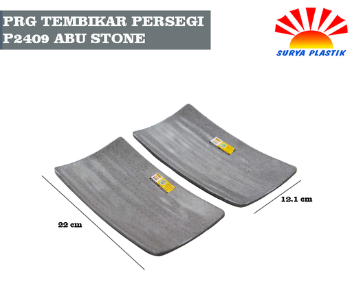 [4242] PRG TEMBIKAR PERSEGI P2409 ABU STONE