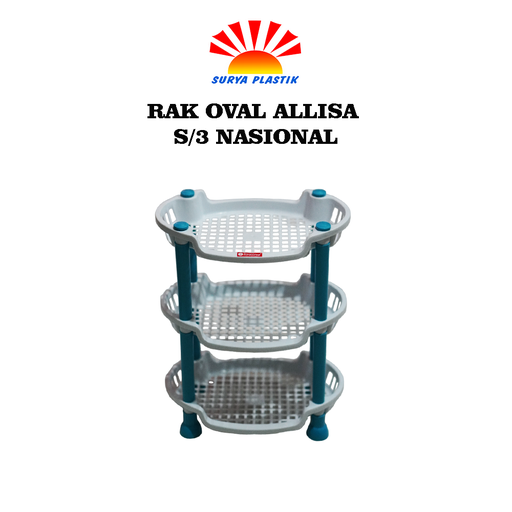 [4507] RAK OVAL ALLISA S/3 NASIONAL @60SET