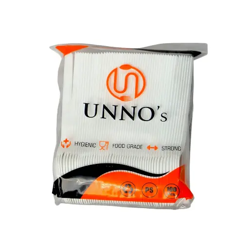 [4515] SENDOK MAKAN PUTIH UNO(100) @90PAK