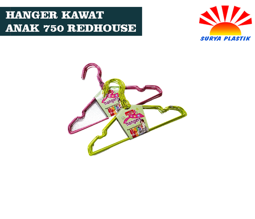 [4594] HANGER KAWAT ANAK 750 REDHOUSE @70PACK