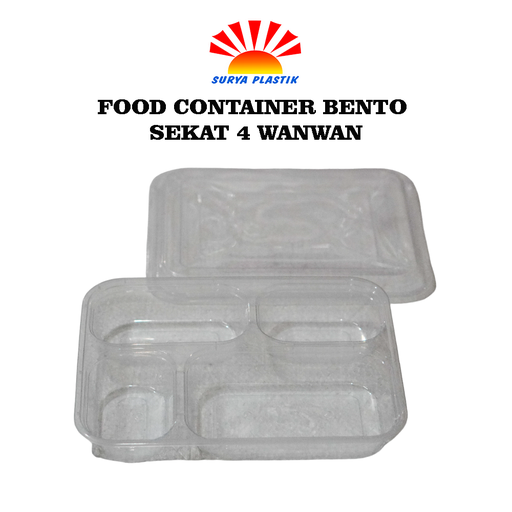 [4717] FOOD CONTAINER BENTO SEKAT 4 WANWAN