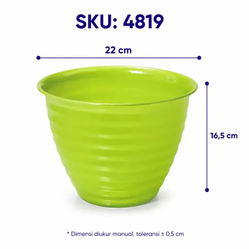 [4819] POT 26 GOCCIE HIJAU NEON