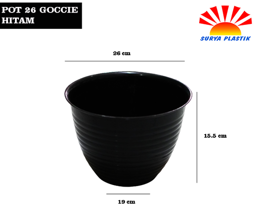 [4847] POT 26 GOCCIE HITAM