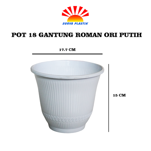 [4865] POT 18 ROMAN ORI PUTIH