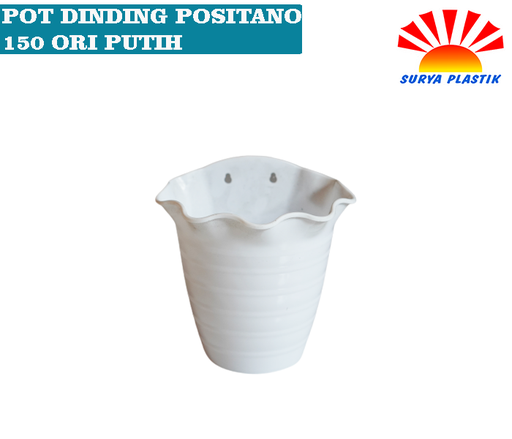 [4943] POT DINDING POSITANO 150 ORI PUTIH