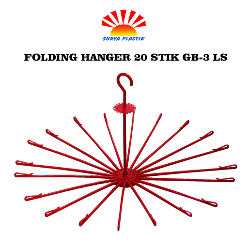 [5409] FOLDING HANGER 20 STIK GB-3 LS@4DZ